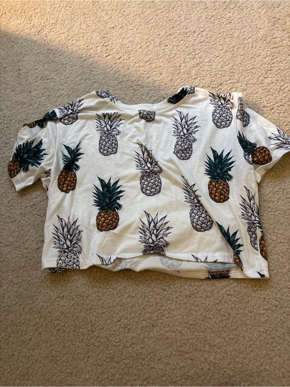 Romwe Pineapple crop top
